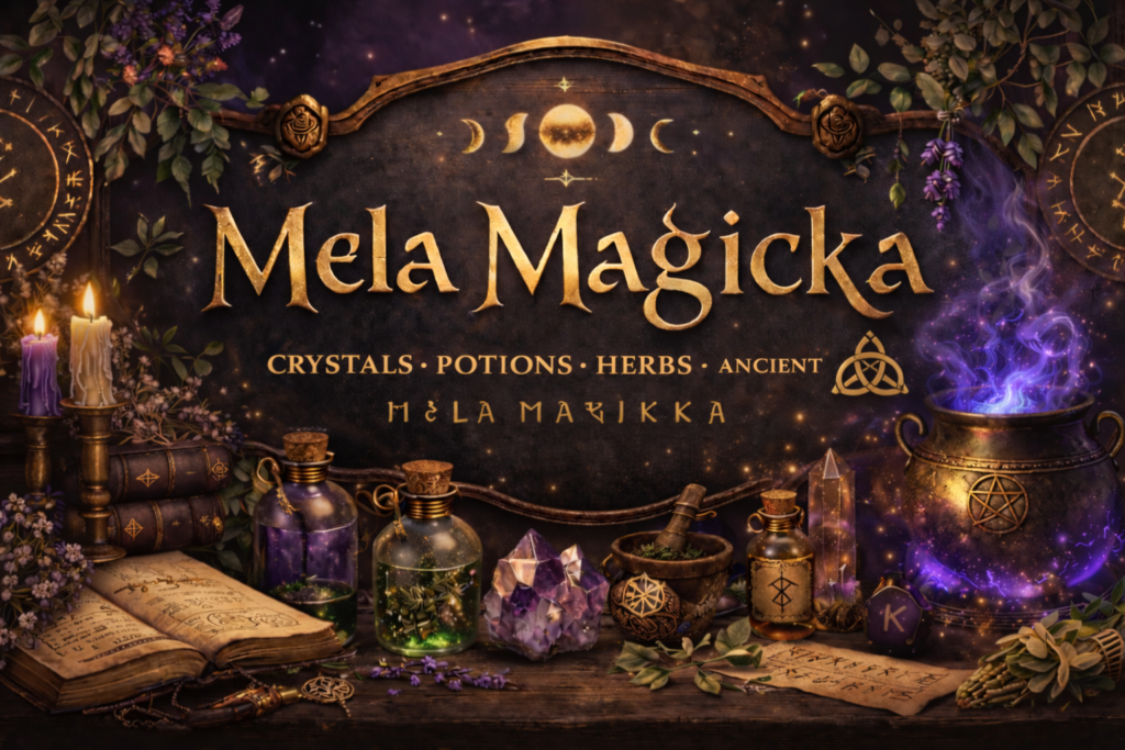 Psychic tarot readings online banner featuring mystical triquetra symbol