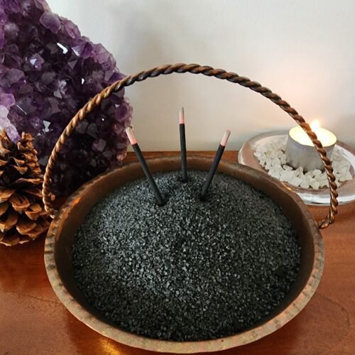 300g bag of handmade Witches Black Salt by Mela Magicka